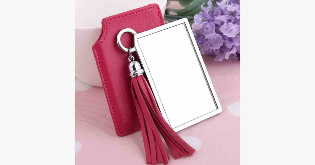 Lisslune | Portable Pink Pocket Mirror
