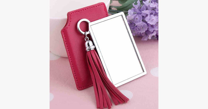 Lisslune | Portable Pink Pocket Mirror