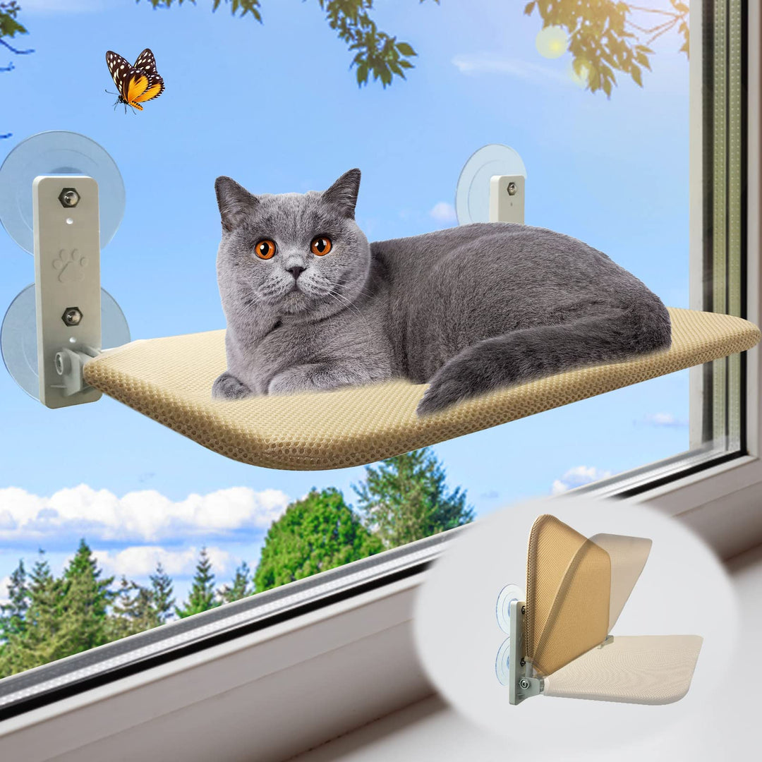 Lisslune | Foldable Cat Hammock Suction Cup Cat Hammock