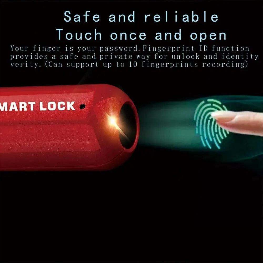 Lisslune | FingerScan Lock – Smart Fingerprint Padlock without Keys or Codes