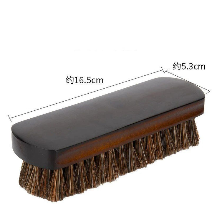 Lisslune | Horsehair Leather & Textile Cleaning Brush for Car and Furniture