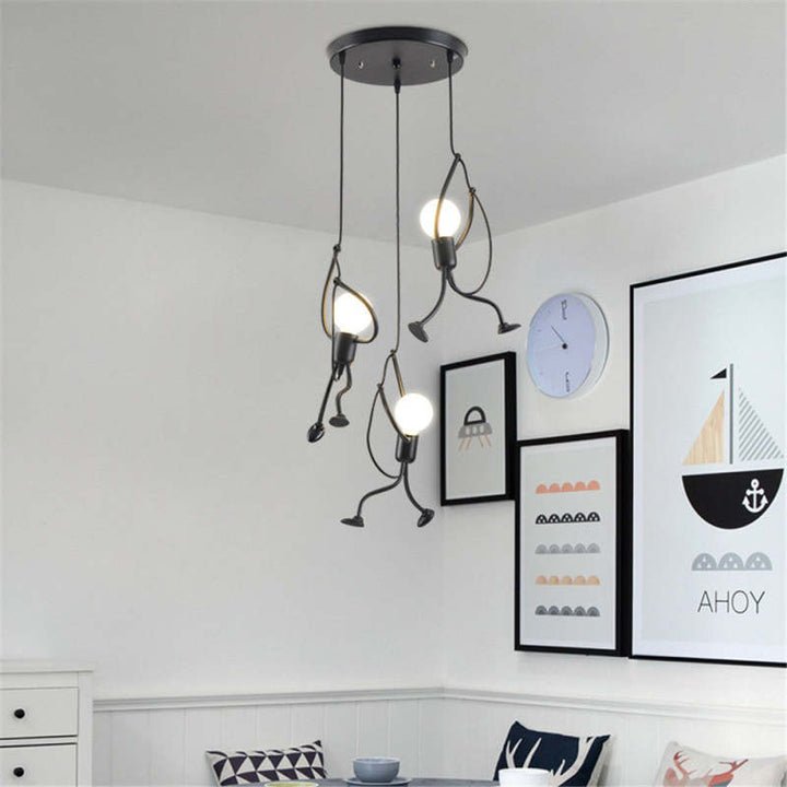 Lisslune | FunkyLight | Retro Pendant Light Iron Man