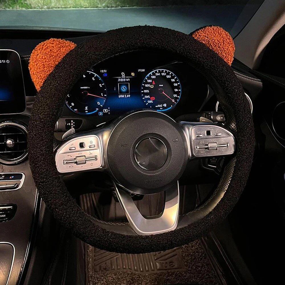 Lisslune | Plush steering wheel cover