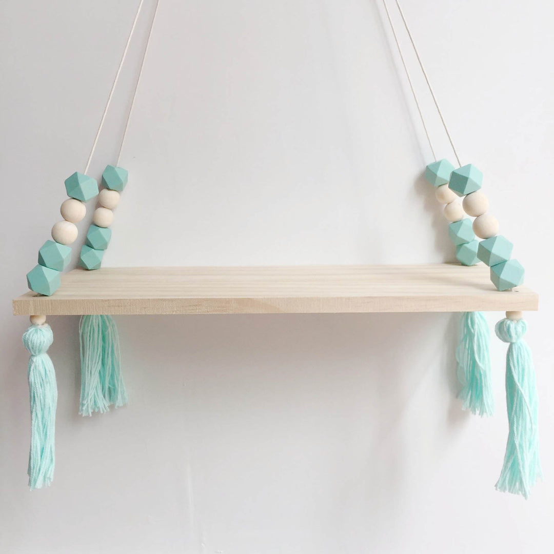 Rynx Colorful Beads Tassel Kids Room Wall Shelf