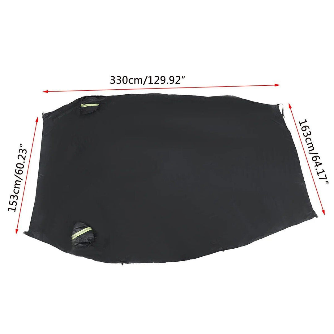 Lisslune | Universal Half Car Cover - Water Repellent, UV and Dust Resistant Vehicle Protector