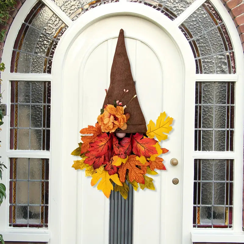 Lisslune | Fall Maple Gnome Front Door Hanger