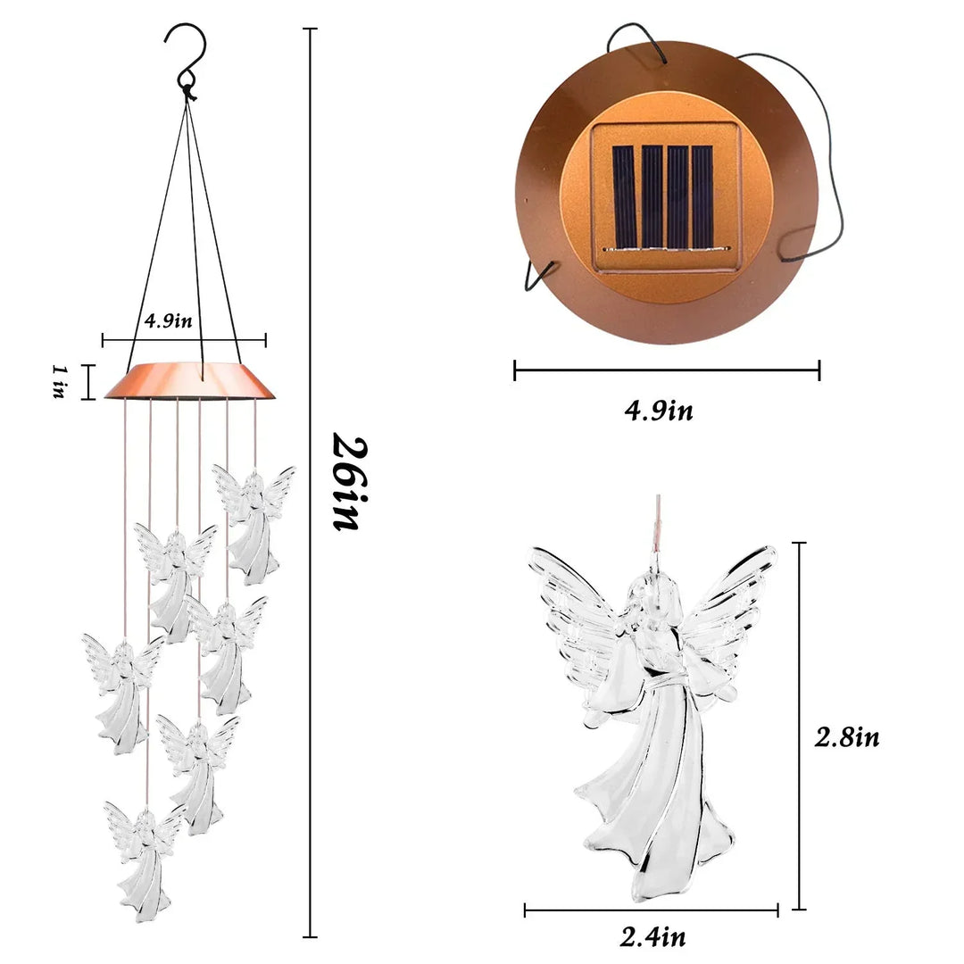 Lisslune | Solar Wind Chime Guardian Angel