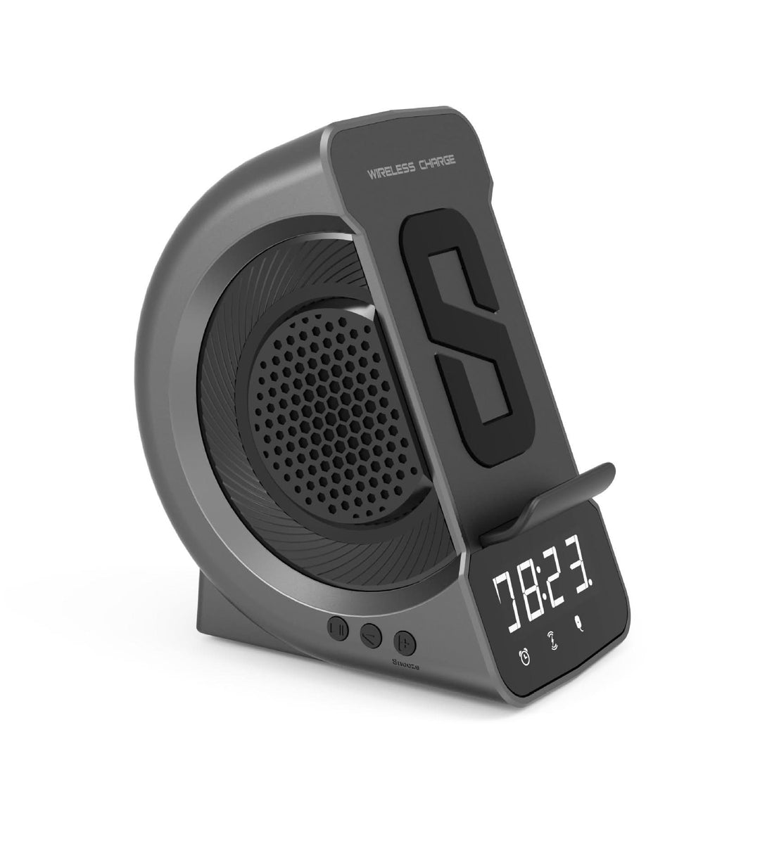 Lisslune | BRYN - Alarm clock with portable speaker and wireless charger