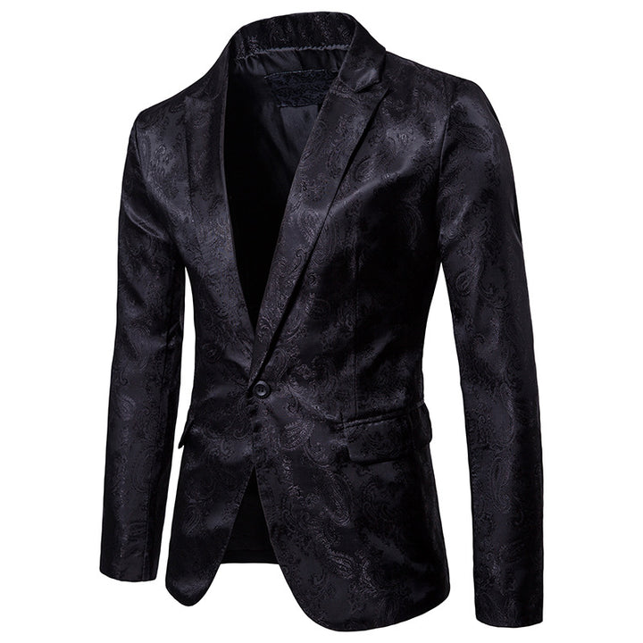 Men's elegant tuxedo blazer with jacquard pattern Lisslune