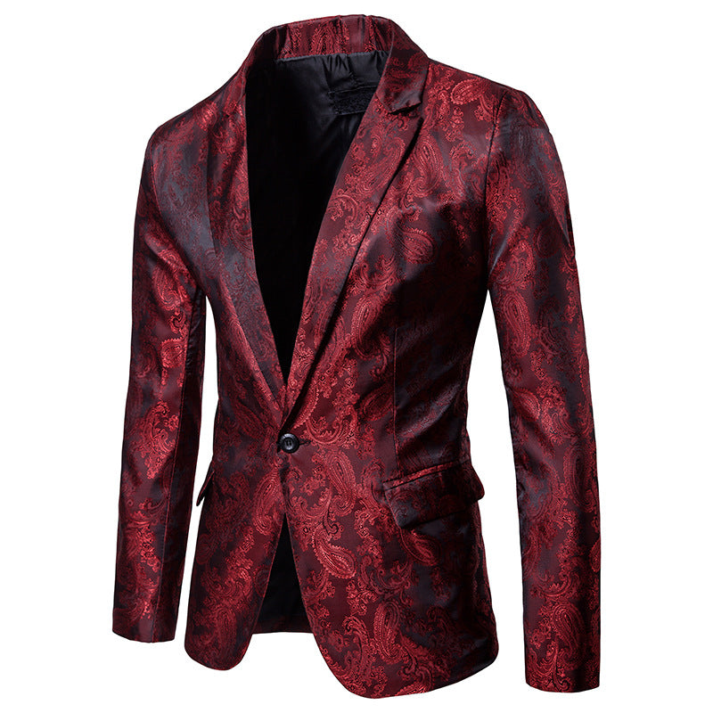 Men's elegant tuxedo blazer with jacquard pattern Lisslune