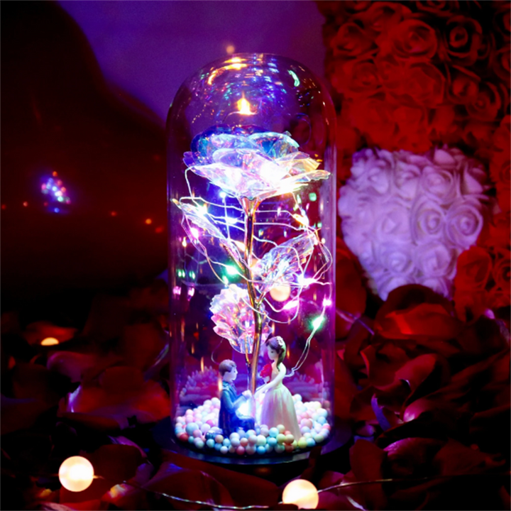 Lisslune | Sparkling rose ornaments enchant romantically