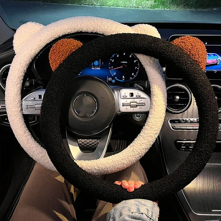 Lisslune | Plush steering wheel cover