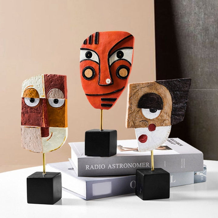 Lisslune | Abstract Pop Art Face Home Sculpture