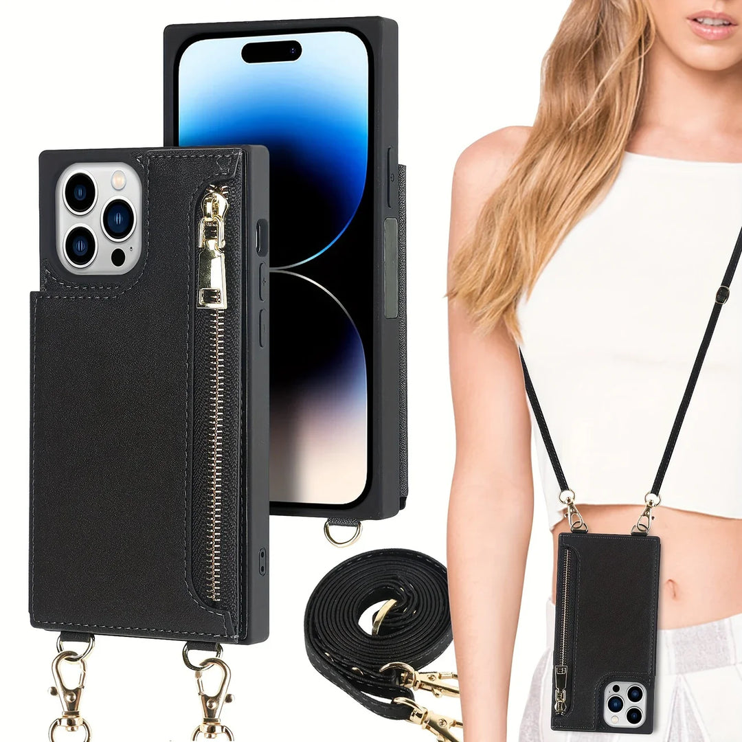 Lisslune | 3in1 Phone Case with Card and Coin Pocket Crossbody Bag
