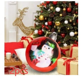 Lisslune | Inflatable Christmas Ball Outdoor Decoration 60cm – Weather Resistant PVC Christmas Decoration
