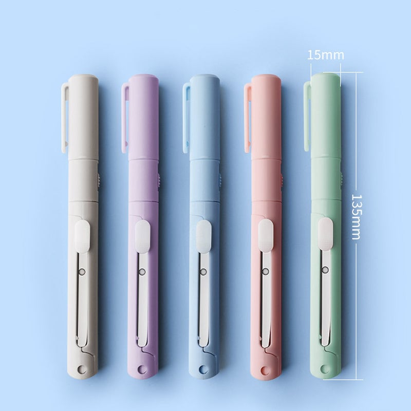 Lisslune | Mini Folding Pen Scissors Graving Knife for Kids