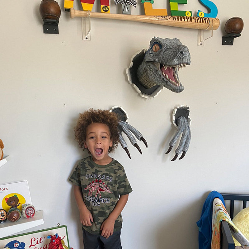 Lisslune | Wall Bursting Velociraptor Decorations