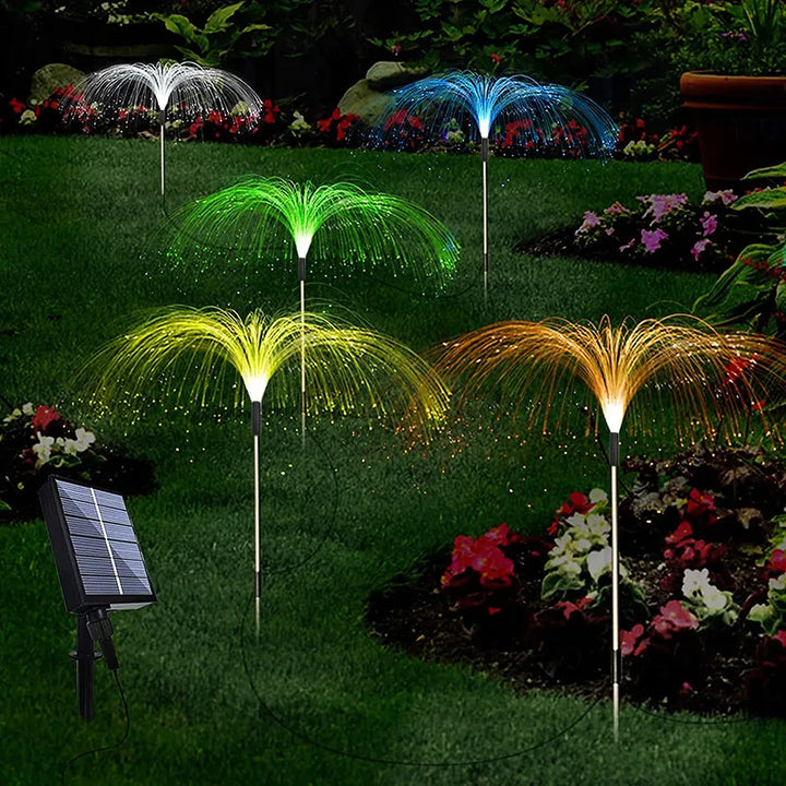 Lisslune | Solar Garden Light with Color Change – LED Lawn Light for Garden & Terrace, Firework Design