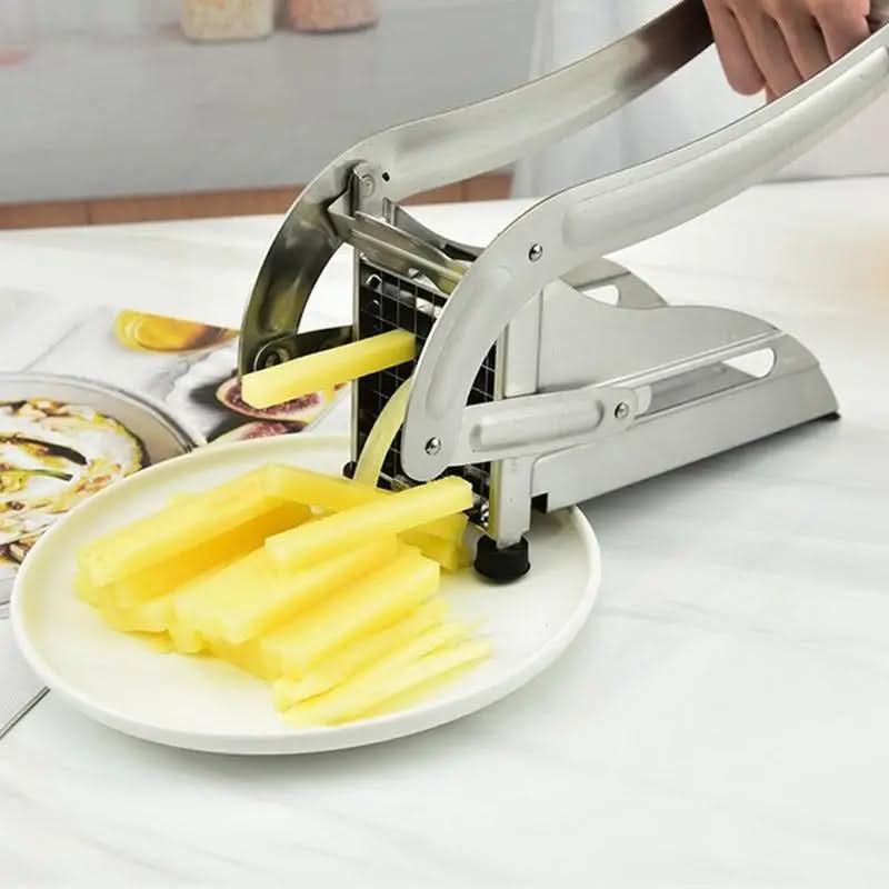 Lisslune | SmartFries Stainless Steel French Fry Cutter – 3 Blade Sizes