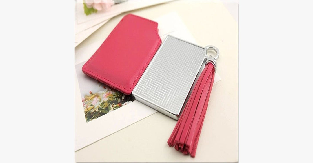 Lisslune | Portable Pink Pocket Mirror