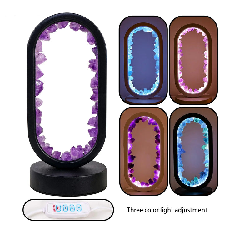 Lisslune | CrystalGlow – Handmade amethyst atmospheric lamp for relaxation and peace