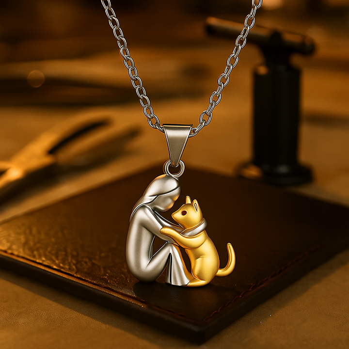 Lisslune | PawHeart Necklace – Jewelry for Dog Lovers with Paw Print