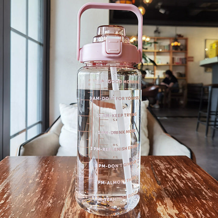 Lisslune | Large Plastic Cup Portable Water Bottle