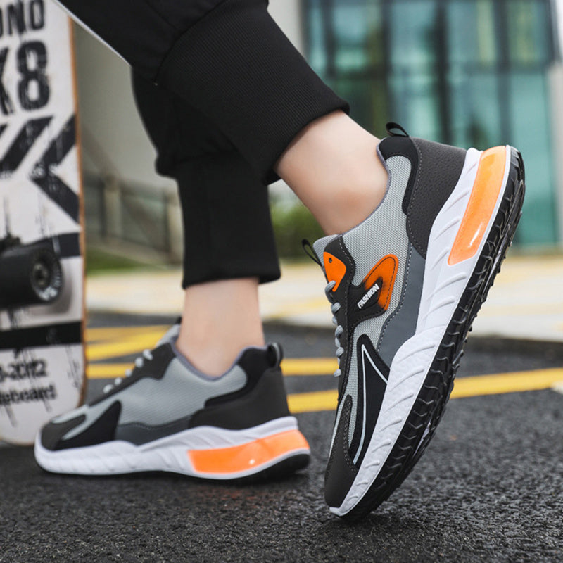 Lisslune | Breathable Men's Sneakers with Color Accent