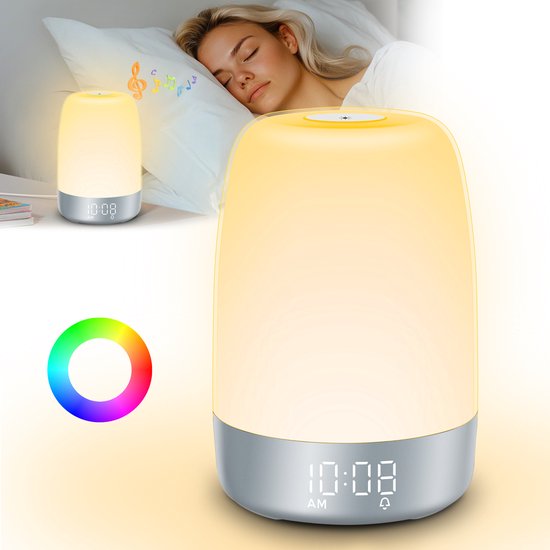 Lisslune | Aurora Wake-Up Light with Natural Sounds – Gentle Sunrise Alarm Clock for a Refreshing Start
