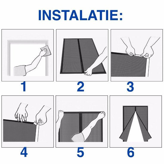 Lisslune | Slim Magnetic Door Curtain against Insects – Automatically Closing