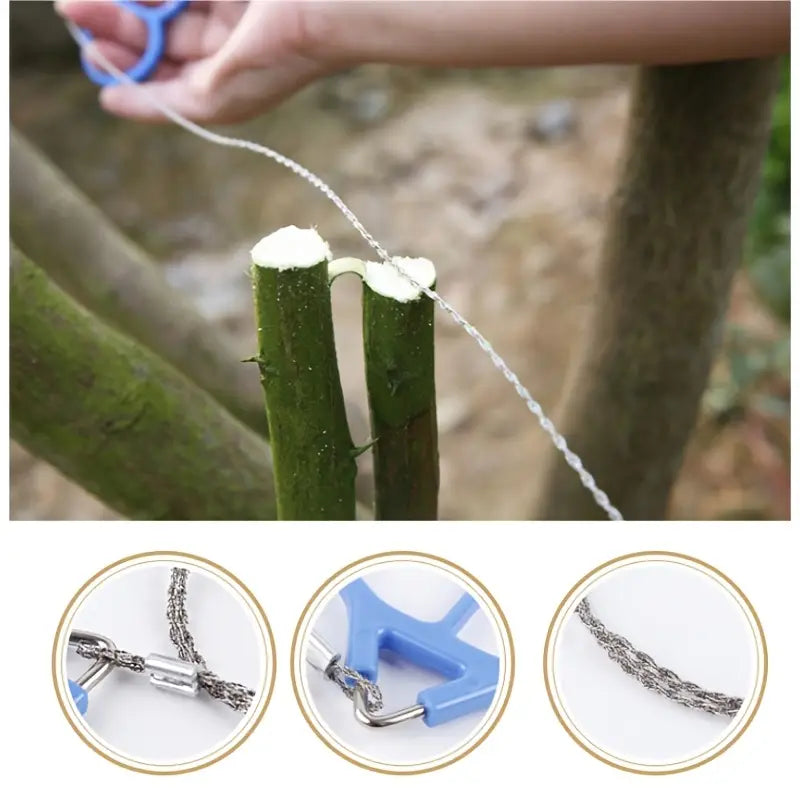 Lisslune | Wire saw for garden and outdoor – Compact saw for adventures and gardening