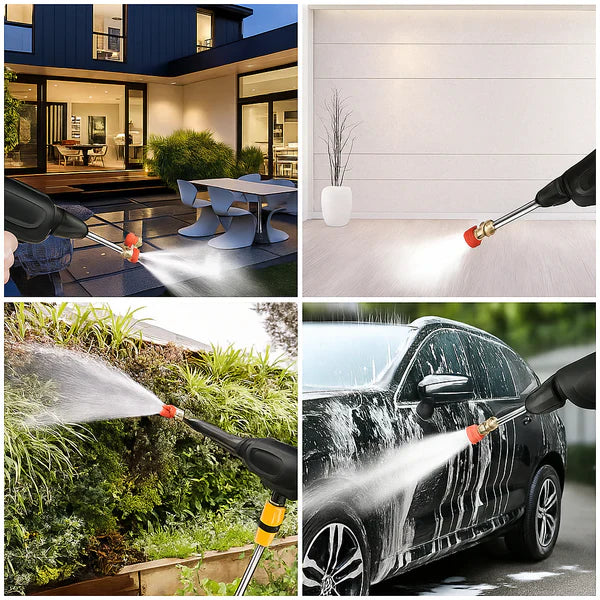 Lisslune | Portable 48V Battery Pressure Washer | Powerful, Lightweight and Ideal for Cleaning Cars, Gardens and Outdoor Surfaces