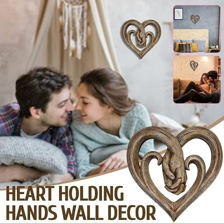 Lisslune | Heart Holding Hands Wall Decor - Forever Love