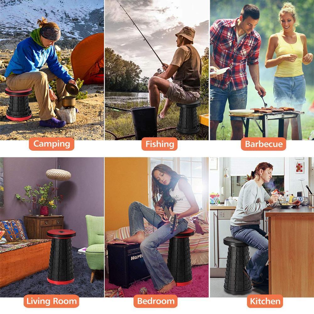 Lisslune | Improved retractable folding stool