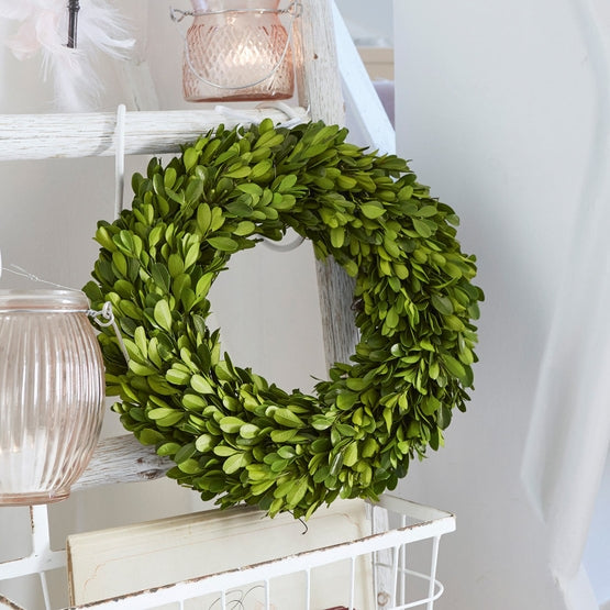 Lisslune | Buxus wreath - NatureElegance - Hand-tied & Timeless - Natural home decoration