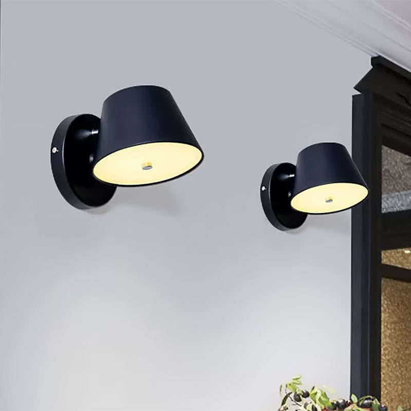 Skørter | Nordic Tapas Shadow Wall Lamp Metal Black/White Wall Lighting for BedroomStudy Room