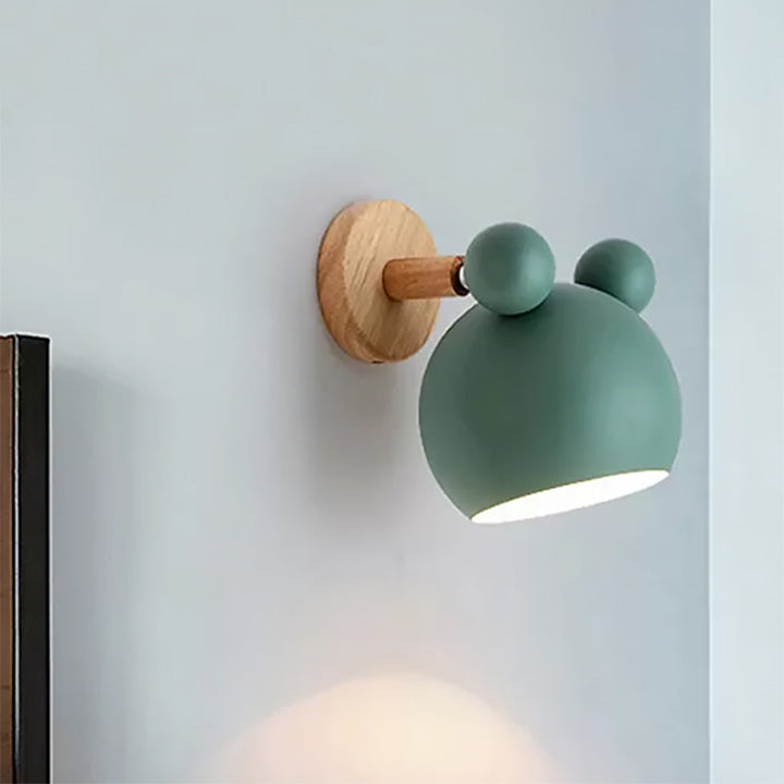 Skørter | Modern Style Cartoon Animal Wall Lamp Metal 1 Light Wall Lamp for Kids Room