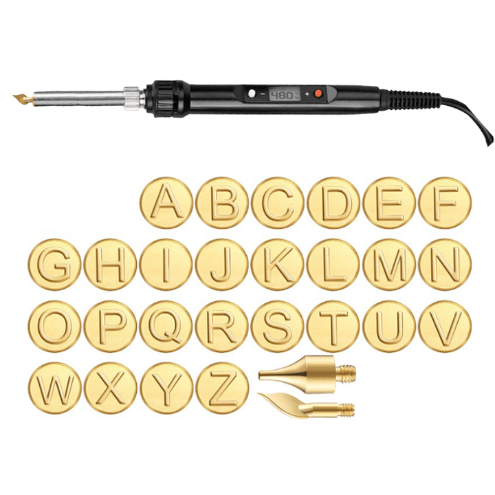 Lisslune | 26 Letters Copper Mold —DIY Wood Burning/Carving Set