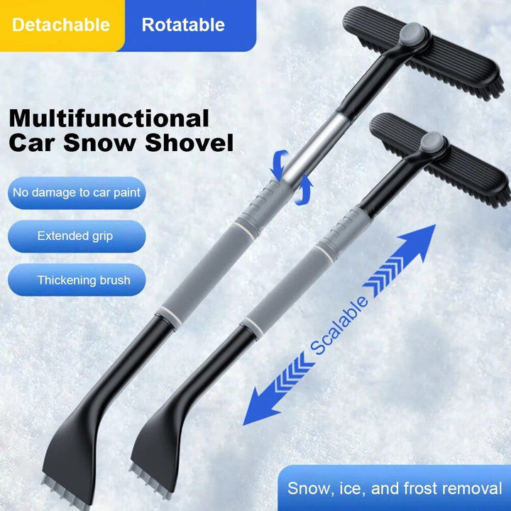Lisslune | Telescopic 2-in-1 Snow Shovel & Window Cleaner for Car Wash