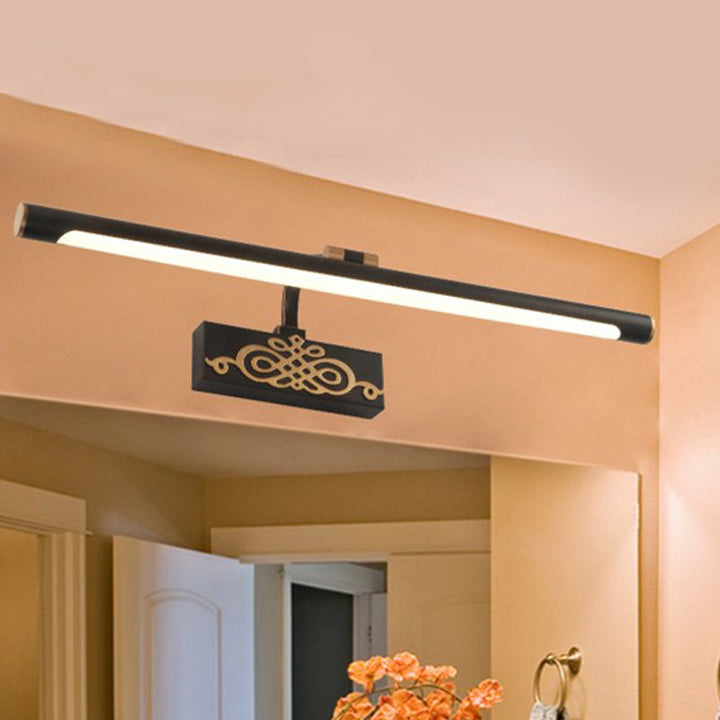 Skørter | Black Extended Vanity Light Fixture Classic Metal LED Bathroom Wall Light Lamp in White/Warm/Natural Light, 16"/20"/24" L