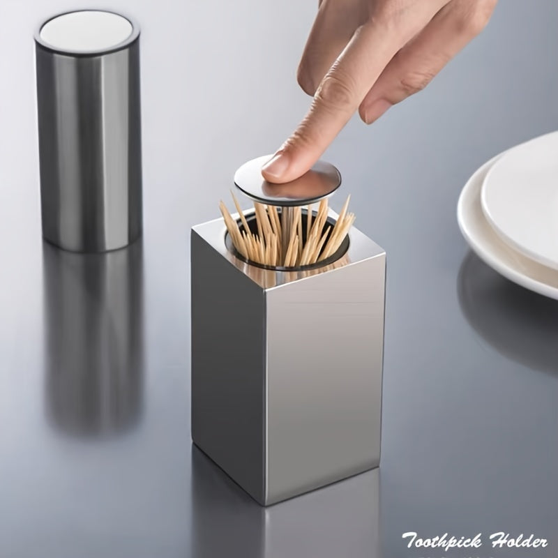 Lisslune | Stainless Steel Toothpick Holder – Hygienic and Easy Access to Toothpicks