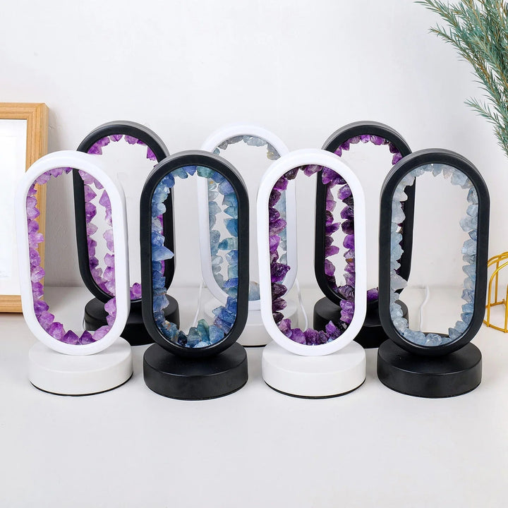 Lisslune | CrystalGlow – Handmade amethyst atmospheric lamp for relaxation and peace