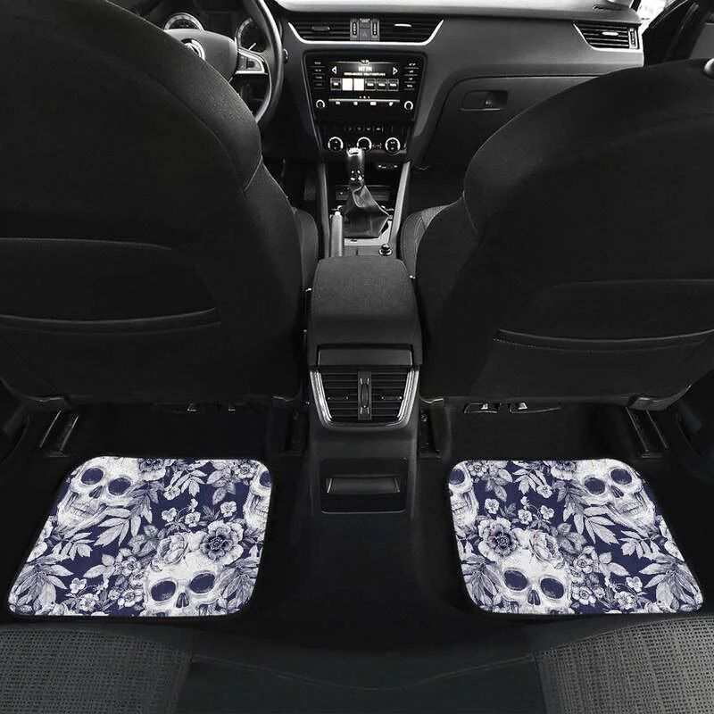 Lisslune | Chic Skull Floral Picture Mats