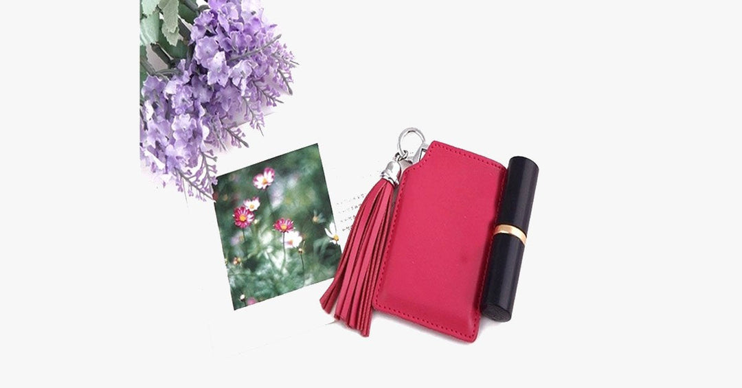 Lisslune | Portable Pink Pocket Mirror