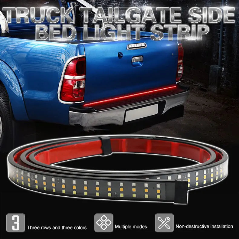 Lisslune | 12V 48/60 Inches LED Tailgate Light Strip for Trucks