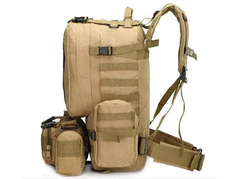 Lisslune | Camping Bags Outdoor Military Molle Tactical Pouch Backpack Backpacks Vintage Hiking Camouflage Waterproof 600D -50L