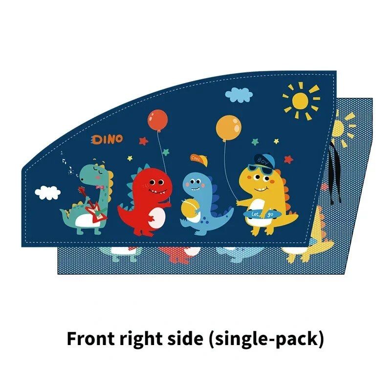 Lisslune | Universal Magnetic Car Side Screen Sunshade - Cartoon Curtain for Kids' Sun Protection and Thermal Insulation