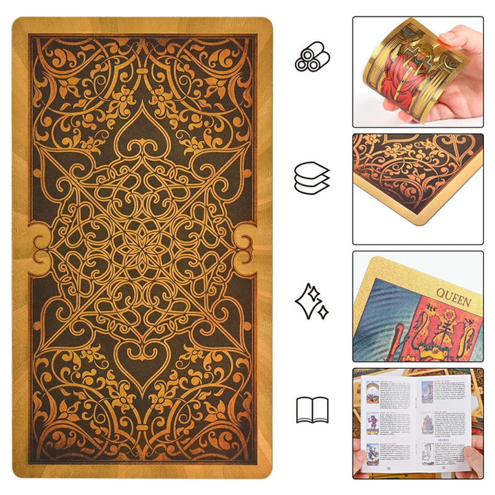 Lisslune | Explore the Mystical World of Tarot Gold Foil Tarot