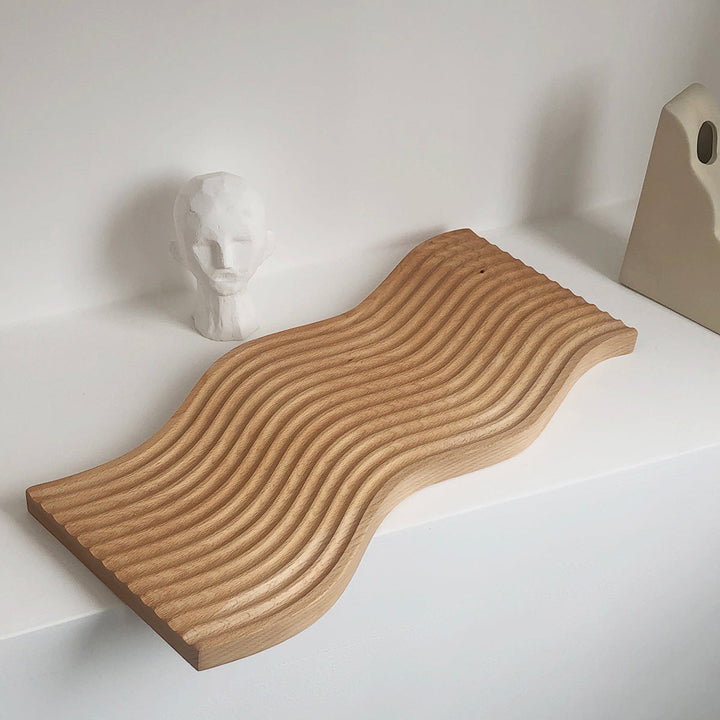Rynx Decorative Wave Arch Wooden Tray