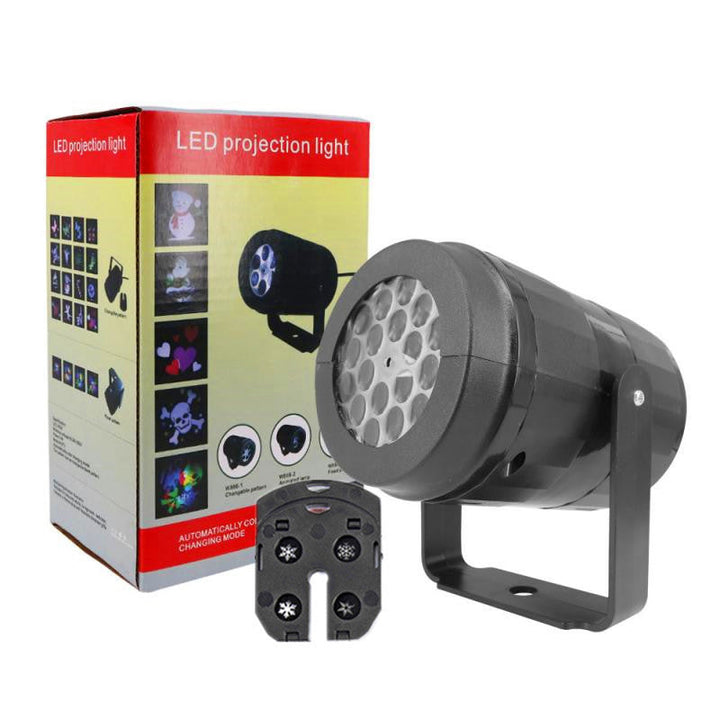 Lisslune | LED Christmas Projector Snowflake Light Show – Waterproof Outdoor Lamp with 16 Patterns